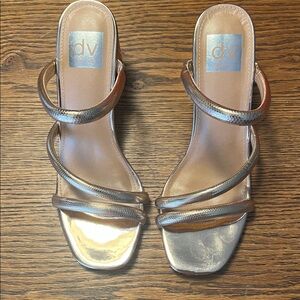 DV by Dolce Vita Women's Bronze Strappy Heels